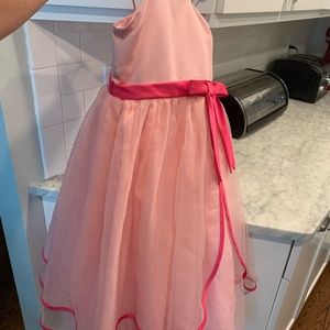 Gorgeous Alfred ANGELO pink flower girl dress! SIZE 7
